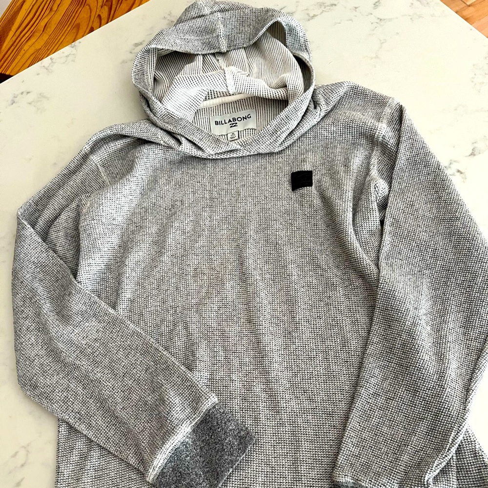 Boys M Billabong light weight thermal hoodie